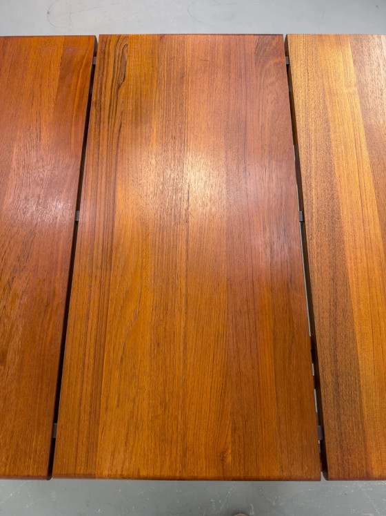 Uitschuifbare Teak Eettafel van Glostrup, jaren 70, Mid Century Modern (foto 15 van 20)