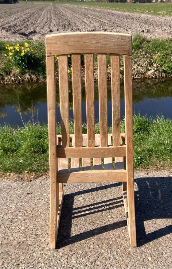 Image 1 of 4 sillas de jardín clásicas de teca Gloster