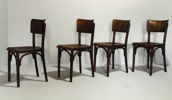 Sedie da Pub Thonet H-48, anni '30, Set di 4 – Sedie da pranzo, Legno (photo 5 of 17)