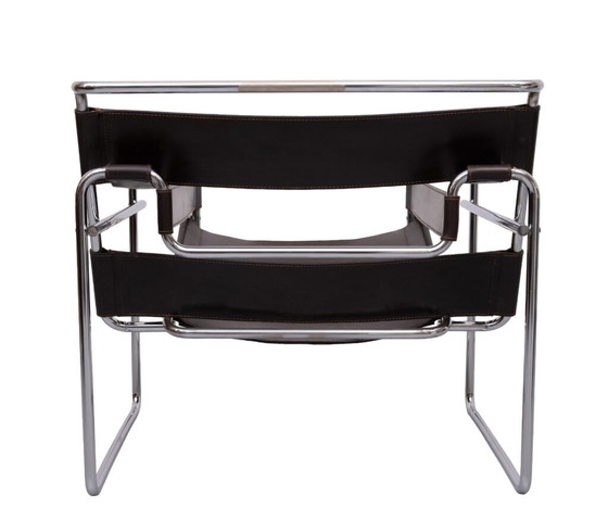 Fauteuil Wassily B3 marron foncé de Marcel Breuer pour Gavina, années 1960 – Leather, Bauhaus (photo 27 of 40)