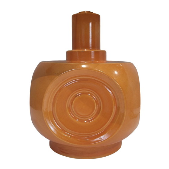 Image 1 of Lámpara Cerámica Naranja, 60’S – Alemania