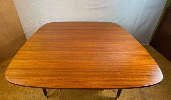 Image 1 of Mid Century Retro Vintage Teak & Tola Extending fold out Dining Table by G-Plan – Librenza Range Circa 1950