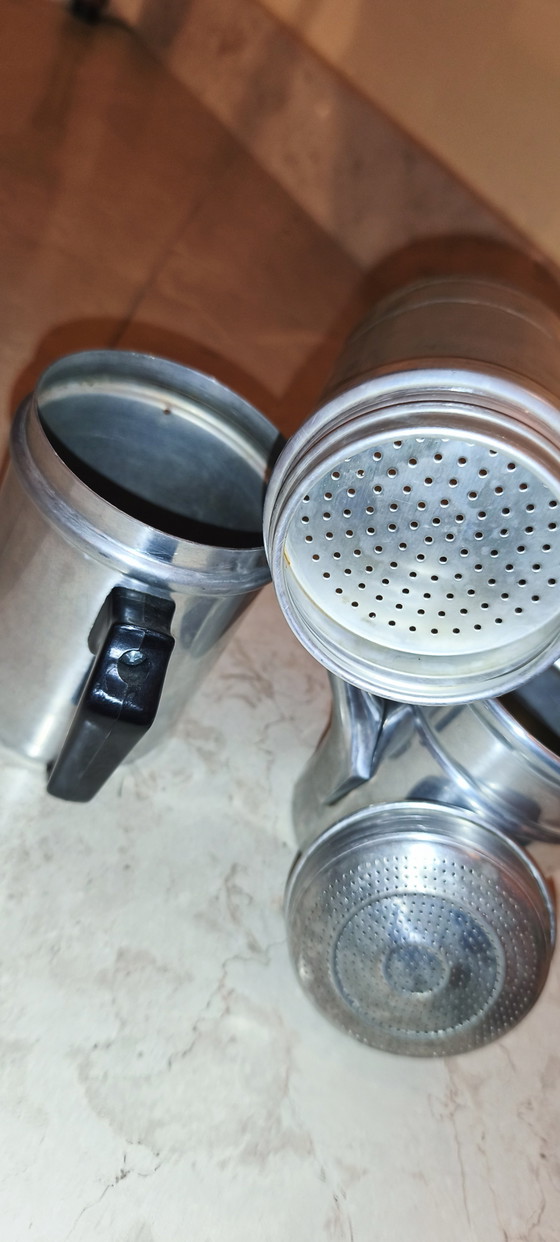 Vintage Napolitaanse koffiemachine, aluminium, ILSA Torino, nieuw, nooit gebruikt – Keukenaccessoires, Plastic (photo 9 of 9)