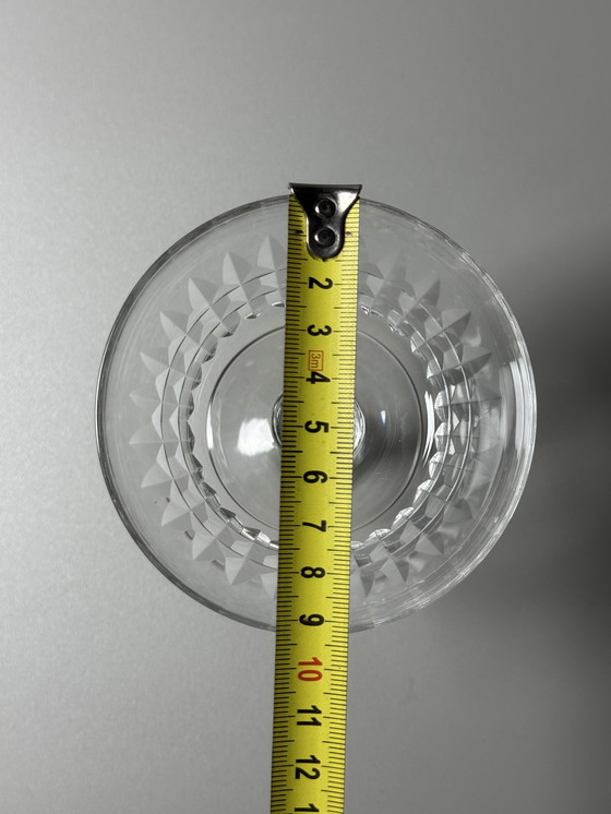 Image 1 of Val Saint Lambert - Set di 6 coppe di cristallo - Servizio Mery. Art Déco anni '40