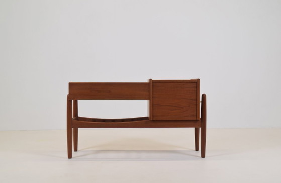 Image 1 of Mobili danesi in teak con fioriera, disegnati da Arne Wahl Iversen nel 1961.