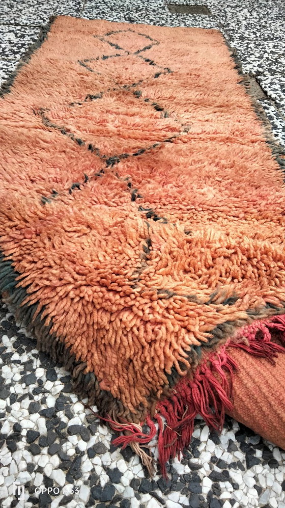 Image 1 of Handgeknoopt Berber kleed wol 183x63cm