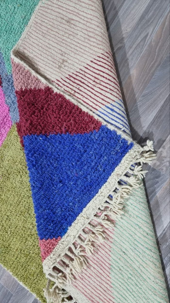 Handgeknüpfter Beni-Ouaraine-Teppich aus traditioneller Schurwolle, Größe 150/250 cm – Aime Té (photo 6 of 6)