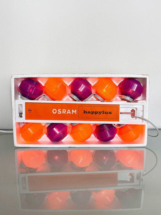 Image 1 of Vintage Jaren 70 Osram Happy Lux Feestverlichting Lampjes