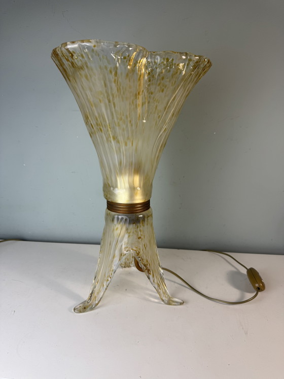 Murano Glass Sil Lux Milano Table Lamp - Beautiful Design – Brass (photo 5 of 15)