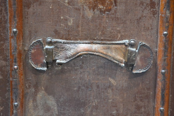 Image 1 of Alter antiker Reisekoffer – Kabinenkoffer – Original