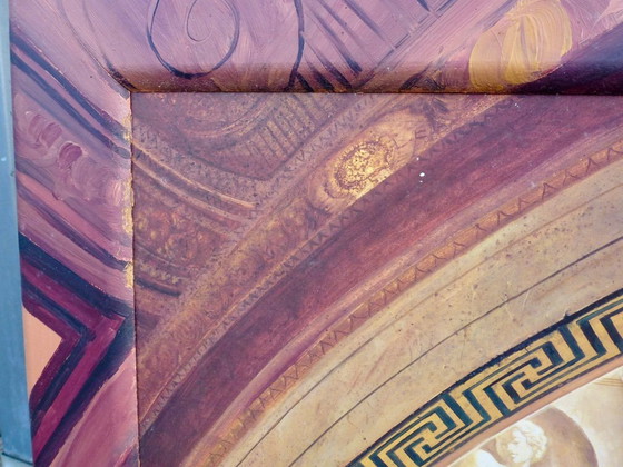 Image 1 of Een kunstreproductie van het schilderij "100 Years of Film” van kunstenaar Renato Casaro.