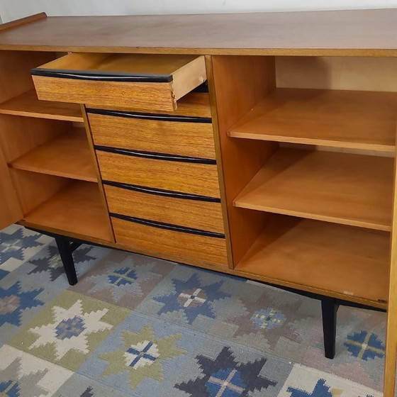 Image 1 of Credenza scandinava in teak mini enfilade, Danimarca 1960