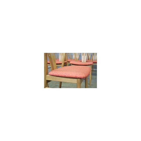 Image 1 of Set of 11 vintage oakwood and bentwood dining chairs, 1990s