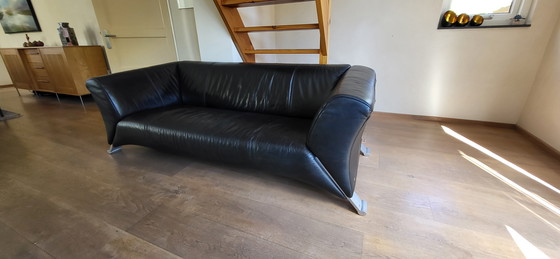 Image 1 of Rolf Benz RB322 zwart leder 