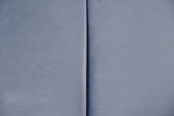 Image 1 of Vintage Mid-Century Scandinavian Modern Blue Velvet Living Room Set by Holm Fabriker AB, Set of 2, 1960s