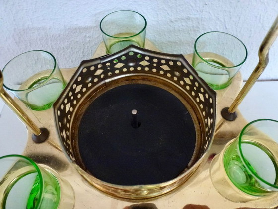 Image 1 of Giostra musicale con 6 bicchieri, con manico (bottiglia per decorazione).