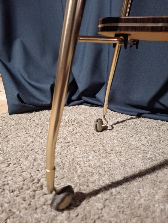 Image 1 of Carrito de servicio de latón y fórmica de los años 50/60