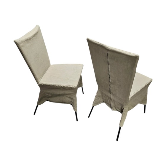 2 x Gerard van den Berg Canvas Esszimmerstuhl – Esszimmerstühle (photo 4 of 12)