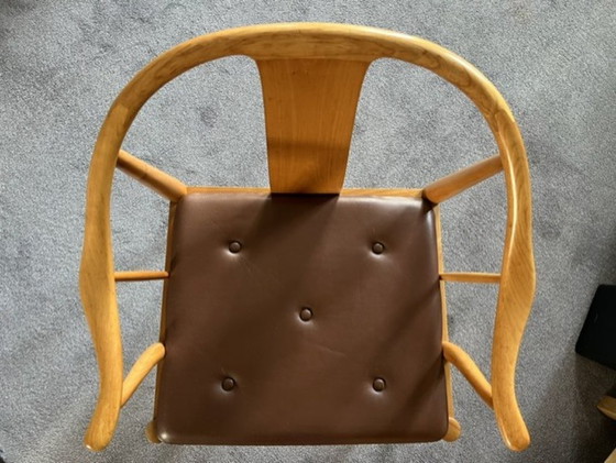 Sedia China Fritz Hansen (Hans J. Wegner) – Poltrone, Pelle, Tessile (photo 6 of 12)