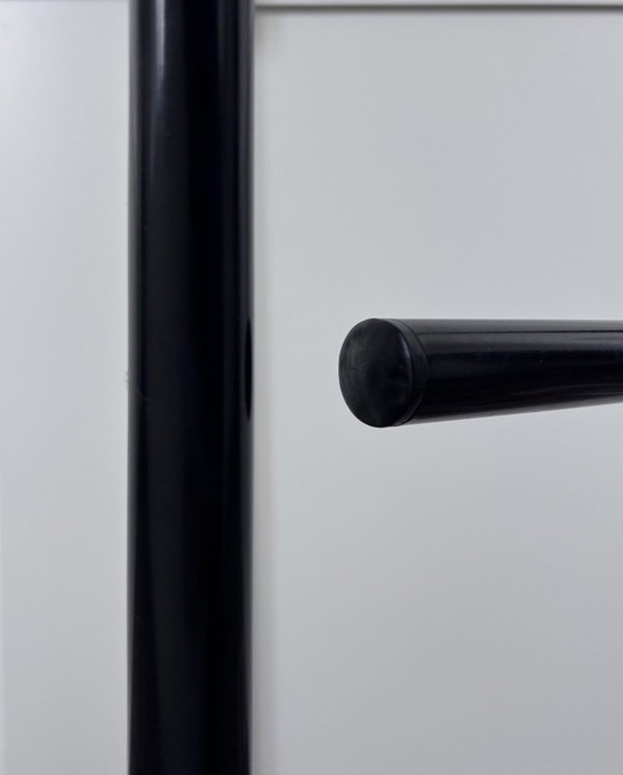 Image 1 of Set van 2 Postmodern Dressboys / Valet Stands – Pierre Cardin Stijl – Jaren 80 Pop Art (Zwart & Wit)
