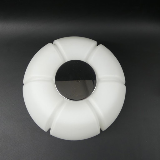 Bloemvormige plafond- of wandlamp van Glashütte Limburg, jaren 70.