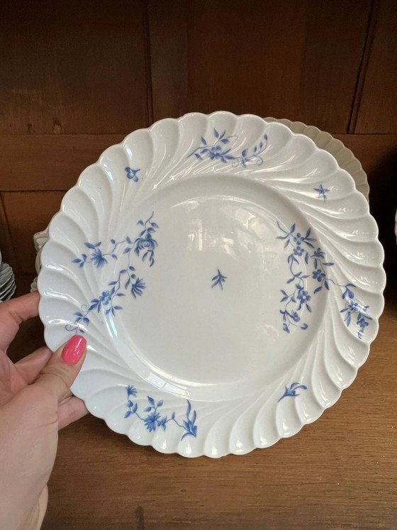 Servizio da tavola e caffè in porcellana Haviland Limoges per 12, Stoviglie, Blu (foto 5 di 11)