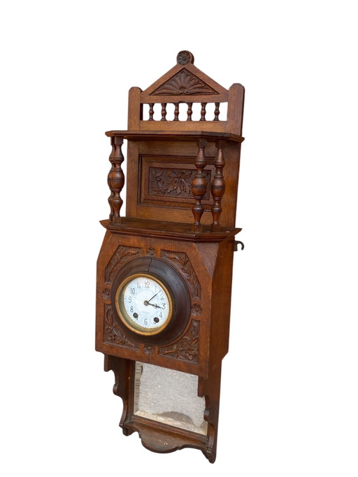 J.W. Benson London - Japy Frères movement, Victorian wall clock 78 cm