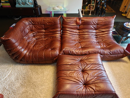 Conjunto Togo en perfecto estado original. – Ligne Roset, modulaire banken, Leather