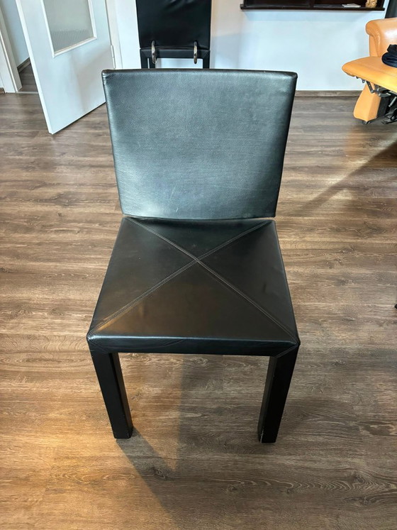 4 x Original B&B Italia Arcadia - € 1250 VB (set price) – Dining chairs, Leather (photo 4 of 5)