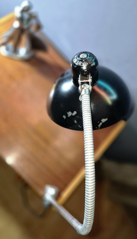 Image 1 of Unique Vintage Clam Lamp Original Kaiser idell 30s 40s