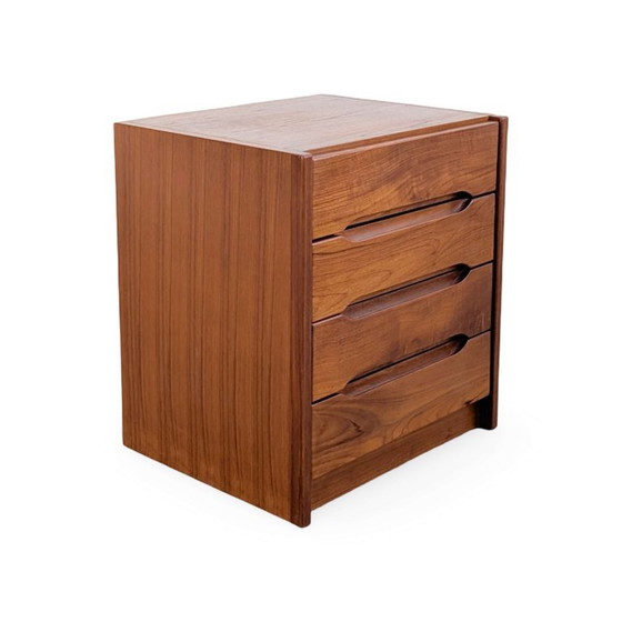 Midcentury Chest of drawers EW Bach Teak Nightstand Side table MCM 2, Wood, Brown (photo 3 of 9)