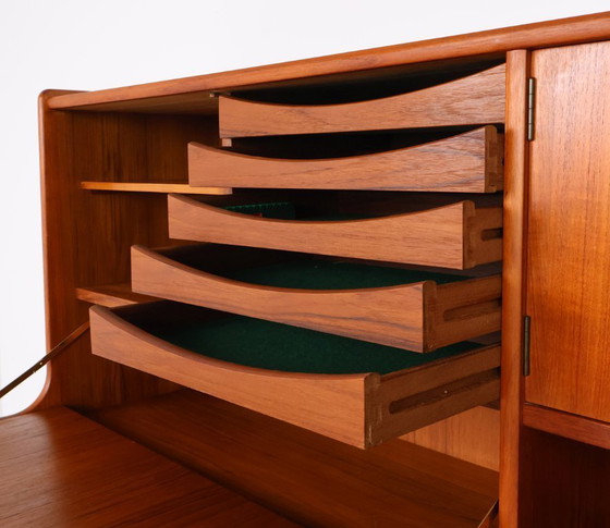 Image 1 of Vintage teak highboard, Denmark 1960s