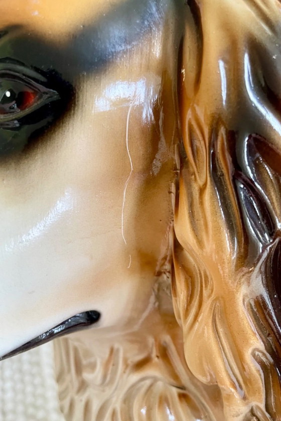 Image 1 of Cane King Charles in ceramica