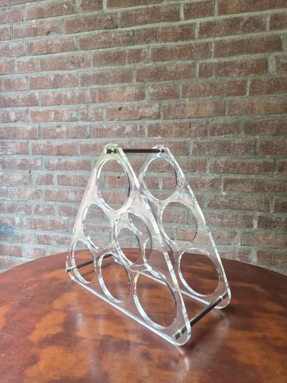 Image 1 of Portabottiglie vintage in plexiglass