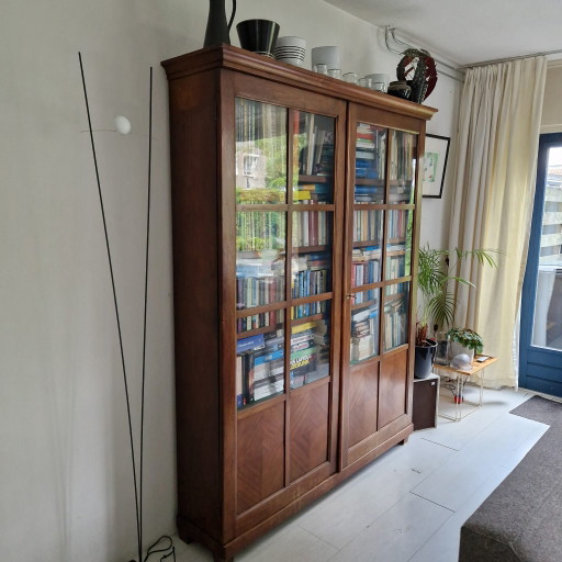 Classic book/display cabinet – boekenkasten, Glass, Wood (photo 2 of 5)