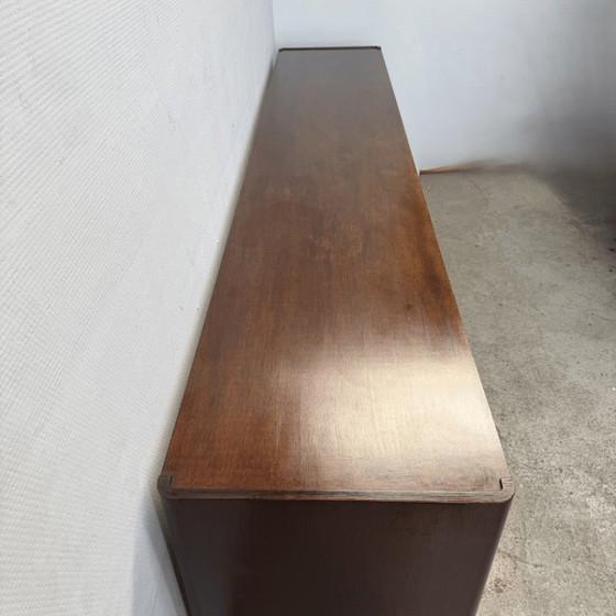 Credenza Mid Century Modern in legno e crema, Credenze, MDF, Marrone (foto 10 di 10)