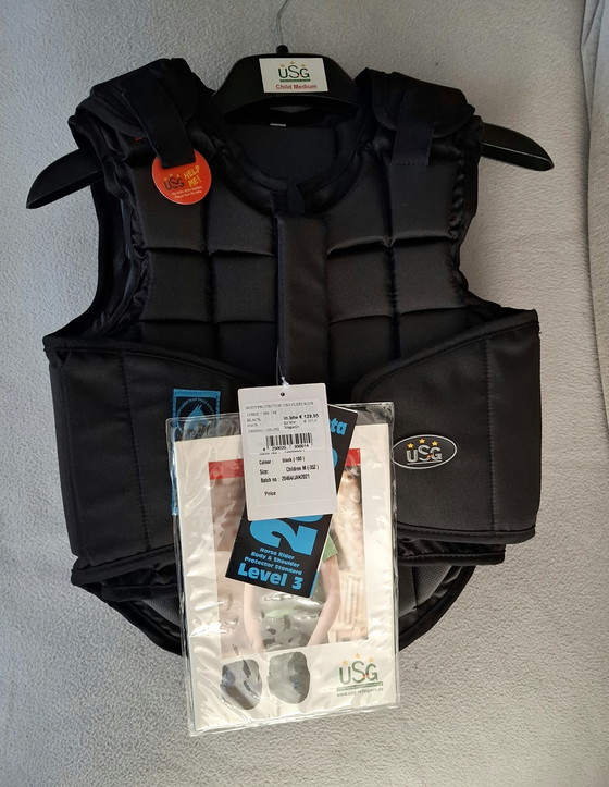 Image 1 of BRAND NEW: USG Flexi Kids Body Protector - Horse Riding Size M - Level 3