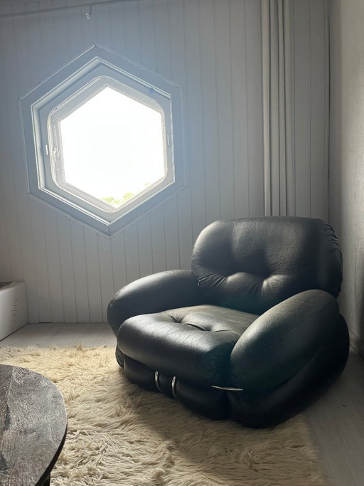 Vintage Design Fauteuil Adriano Piazzesi Okay Chair – chaises longue, Skai