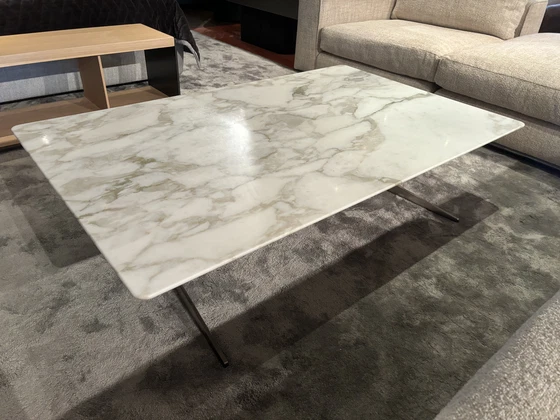 Image 1 of Table basse Flexform Fly 80X130 Cm En Calacatta Oro Marble