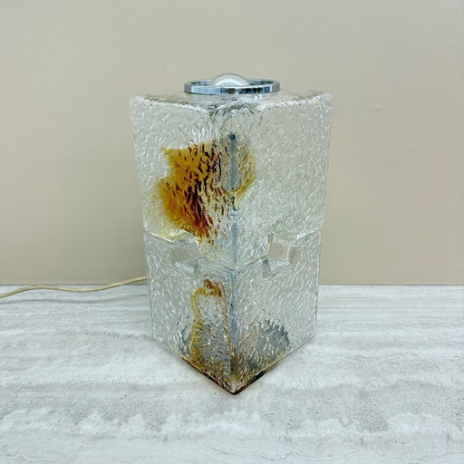 Murano Glass Table Lamp by Toni Zuccheri for Mazzega, 1970s