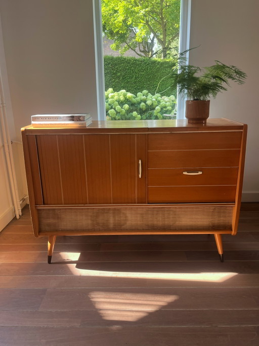 Vintage Radio Cabinet/Sideboard | Graetz Cantilene | 1960s – dressoirs, Wood (photo 2 of 9)
