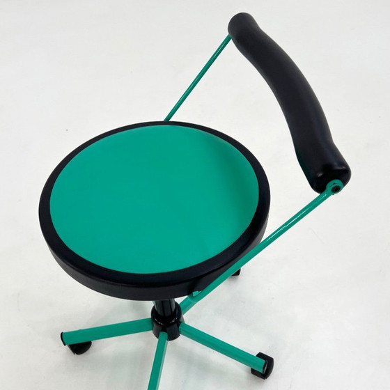 Adjustable Desk Chair From Bieffeplast, 1980s – Office chairs, Metal, Plastic (photo 7 of 9)
