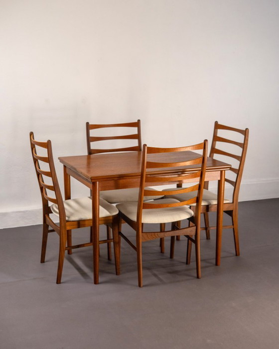 Image 1 of Table à manger extensible du milieu du siècle en teck, Danemark, vers 1960