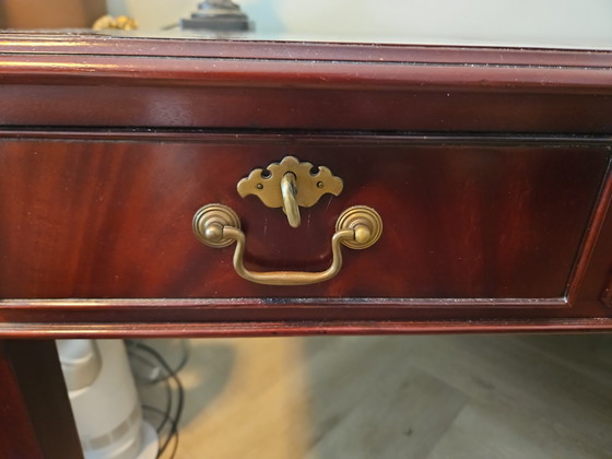 Mooi Antiek Bureau – Leather, Wood (photo 4 of 6)