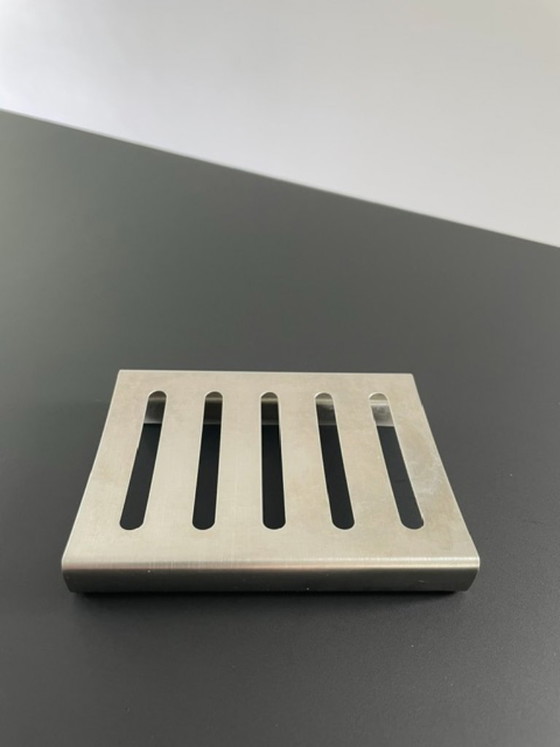 Image 1 of Elegante, rechteckige Seifenschale aus Edelstahl