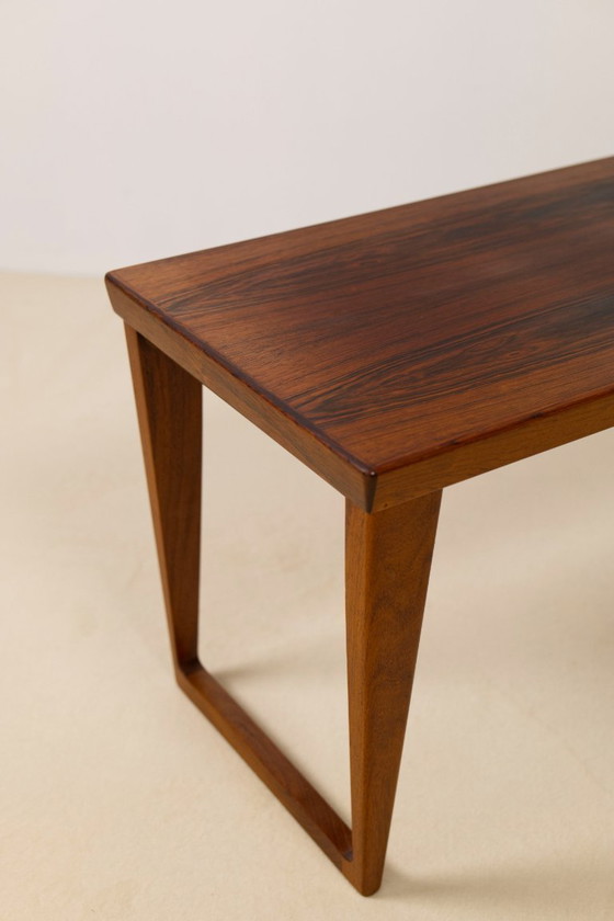 Image 1 of Set di panca da corridoio e specchio in palissandro di Kai Kristiansen, Aksel Kjersgaard, 1960