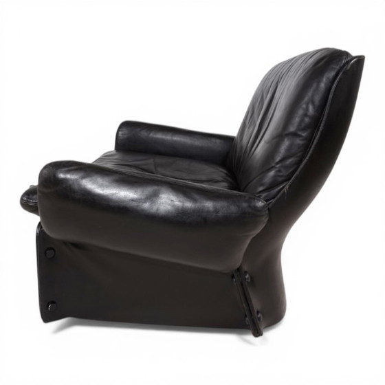 Image 1 of Fauteuil lounge en cuir Carl Straub, 1970