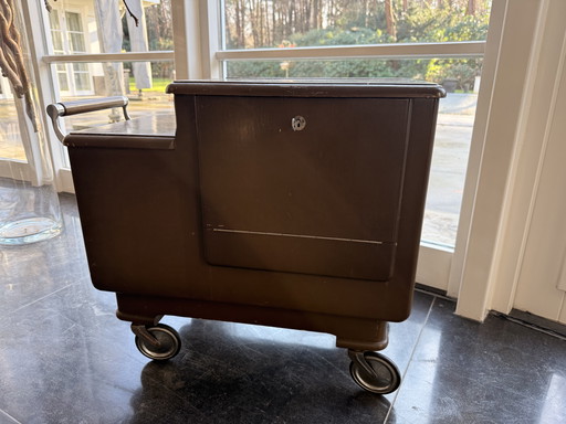 Carrito de servicio / carrito de bar 'cellarette' Art Déco