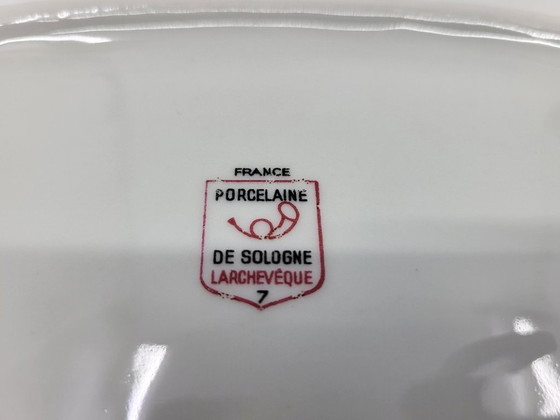 Image 1 of Larchevêque porcelain dinner service from Sologne, France, 38 pieces