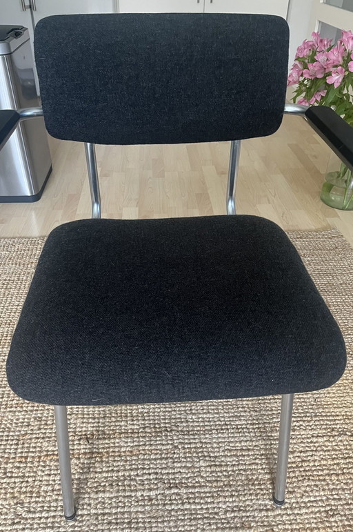 1x eetkamer stalen buisframe- di Bureaustoel 